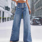💐50% DE RÉDUCTION ! Jean Jambe Large Taille Haute – Coupe Fluide & Élégante 🌬️👖【Prix Spécial】