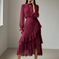 🌸 Légère & Élégante | Robe Midi à Encolure Keyhole | -50% Style 2026 💨