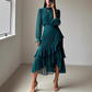 🌸 Légère & Élégante | Robe Midi à Encolure Keyhole | -50% Style 2026 💨