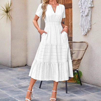 💐50% DE RÉDUCTION ! Robes Longues Casual Chic – Look Soigné sans Effort 💼🌸【Offre Flash】