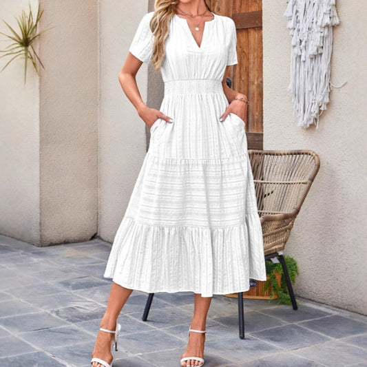 💐50% DE RÉDUCTION ! Robes Longues Casual Chic – Look Soigné sans Effort 💼🌸【Offre Flash】