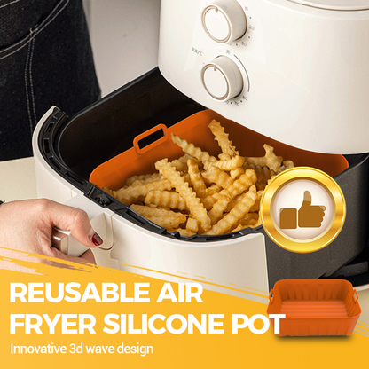 📢📢50 % de réduction !! ⏰Pot en silicone réutilisable pour friteuse à air chaud