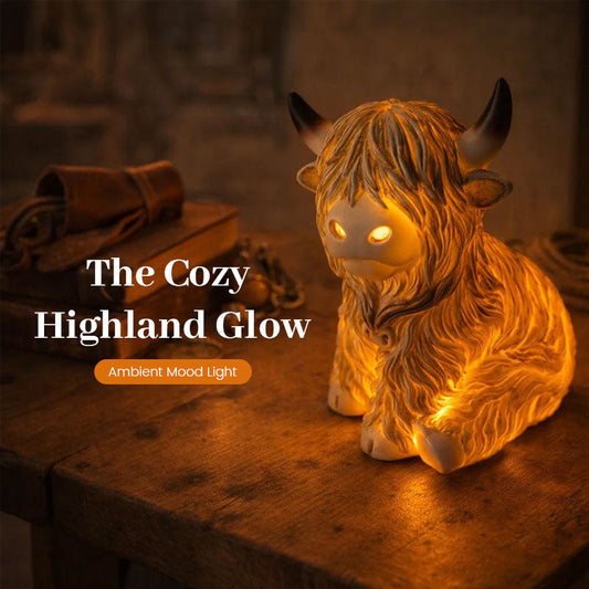 💐50% DE RÉDUCTION ! Lampe de Nuit Highland – Ambiance Enfant & Cadeau Mignon 👶🎁【Prix Spécial】