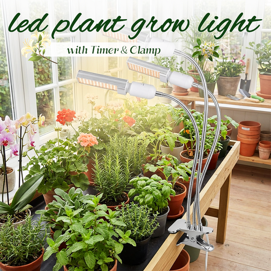 🌱 Boostez Vos Récoltes | Lampe de Croissance LED avec Minuterie & Pince | Spectre Complet 2026 🔥【-50%】
