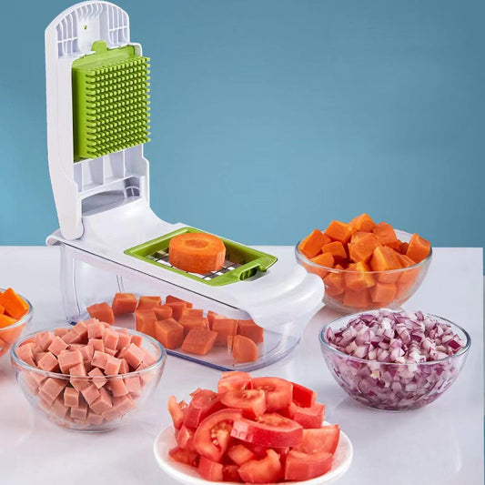 💐50% DE RÉDUCTION ! Mandoline Multifonction – Sécurité Anti-Coupure pour Découper Sans Risque 🛡️🥕【Offre Limitée】