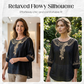 🌸🌿 OFFRE LIMITÉE 50% DE RÉDUCTION! Blouse en Mélange Coton-Lin Brodée pour Femme – Tissu Respirant, Broderie Florale Délicate, Coupe Relax – Parfaite pour le Travail, les Week-ends ou les Sorties Décontractées 🧵☀️