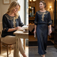 🌸🌿 OFFRE LIMITÉE 50% DE RÉDUCTION! Blouse en Mélange Coton-Lin Brodée pour Femme – Tissu Respirant, Broderie Florale Délicate, Coupe Relax – Parfaite pour le Travail, les Week-ends ou les Sorties Décontractées 🧵☀️
