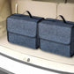 🚗✨ Organiseur de Coffre de Voiture Pliable en Feutre S/L | Maintien Velcro Anti-Glisse, Grande Capacité & Pliage Ultra-Plat