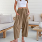 👖✨ 50% DE RÉDUCTION ! Pantalon uni à jambes larges pour femme – Décontracté, confortable et parfait pour un look à la fois décontracté et élégant 🍂