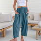 👖✨ 50% DE RÉDUCTION ! Pantalon uni à jambes larges pour femme – Décontracté, confortable et parfait pour un look à la fois décontracté et élégant 🍂