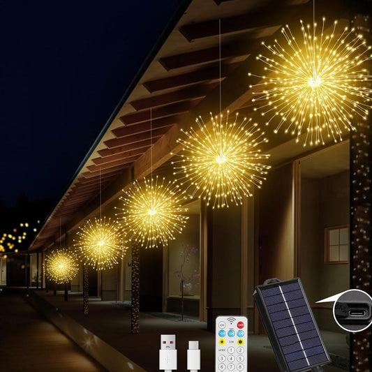 🎆60 % DE RÉDUCTION ! 💡 Guirlande lumineuse LED en fil de cuivre effet feux d'artifice – Fil de cuivre flexible, lumière chaude et éclairage décoratif pour vos fêtes ✨
