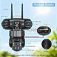 📹☀️ Offre à durée limitée : 64 % de réduction ! Caméra de sécurité extérieure Wi-Fi 6K 9 MP à triple objectif 🌳