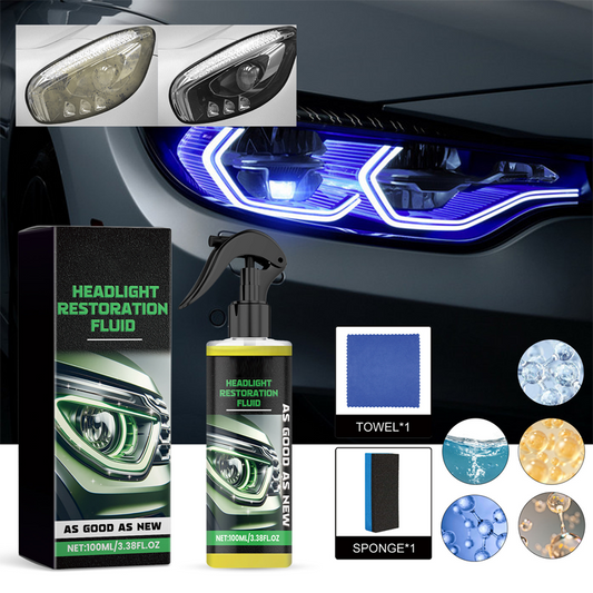 💐50% DE RÉDUCTION ! Kit Restauration Phares Complet – Anti-Jaunisse, Brillant Express 🚙💎【Promo Spéciale】