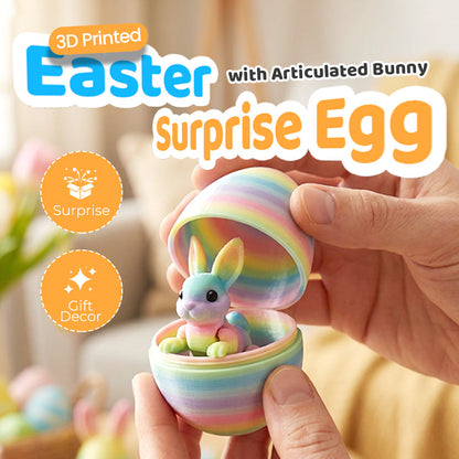 💐50% DE RÉDUCTION ! Œuf Surprise 3D avec Lapin – Cadeau de Pâques Unique en Son Genre 🎨🌸【Édition Limitée】