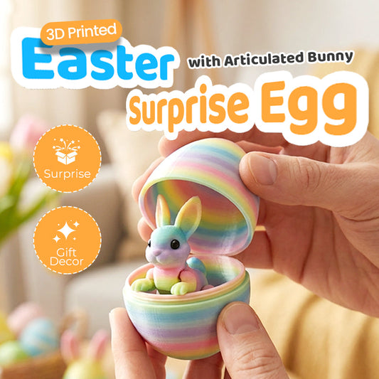 💐50% DE RÉDUCTION ! Œuf Surprise 3D avec Lapin – Cadeau de Pâques Unique en Son Genre 🎨🌸【Édition Limitée】