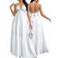 💐60% DE RÉDUCTION ! Robe Maxi Imprimé Été – Col Licou, Coupe Fluide & Style Bohème 🌸✨【Prix Exceptionnel】