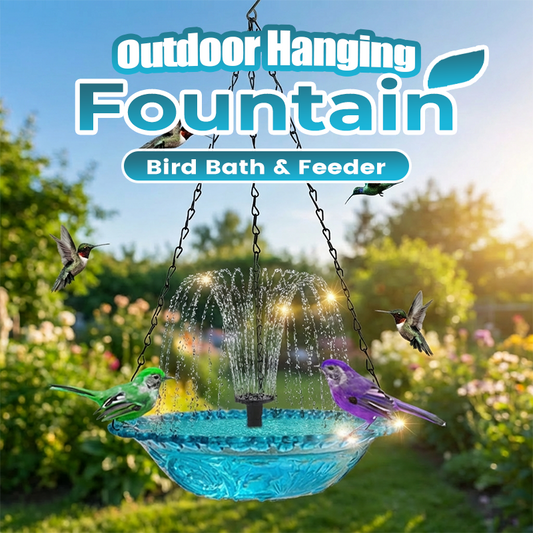 💐60% DE RÉDUCTION ! Accessoire Jardin Décoratif – Bain + Mangeoire 2 en 1 🌸🏡【Offre Limitée】