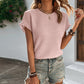 💐50% DE RÉDUCTION ! T-shirt Femme Col Rond – Coupe Ajustée & Tissu Extensible ✨💃【Prix Spécial】
