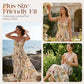 💐50% DE RÉDUCTION ! Robe Midi à Bretelles Fines – Chic en Ville comme à la Plage 🏖️✨【Prix Doux】