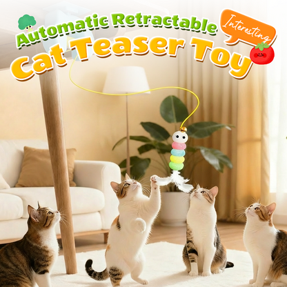 💐50% DE RÉDUCTION ! Teaser Automatique Rétractable – Jeu Interactif Anti-Ennui 🧶🐈【Prix Exceptionnel】