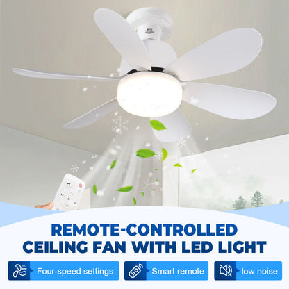 💐 50% DE RÉDUCTION ! Ventilateur Plafond avec Lumière LED – Variateur Inclus pour Ambiance Parfaite 💡✨【Promo Flash】