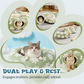 💐60% DE RÉDUCTION ! Lit Tunnel Doux pour Chat d‘Intérieur – Confort & Cachette Sûre 🏠😺【Prix Exceptionnel】