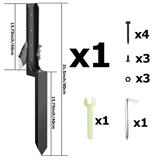 🏋️🔩🧱 50% de réduction – Kit réparation poteaux – Convient bois, métal, PVC. 🌲