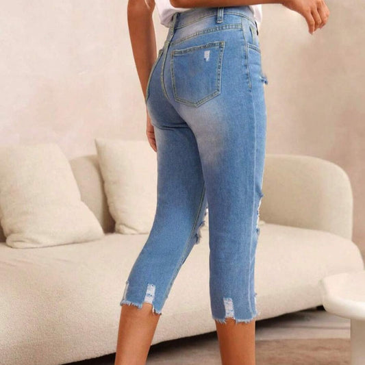 💐50% DE RÉDUCTION ! Jean Effiloché Déchiré – L’Indispensable de Votre Garde-Robe 🛍️🔥【Offre Flash】