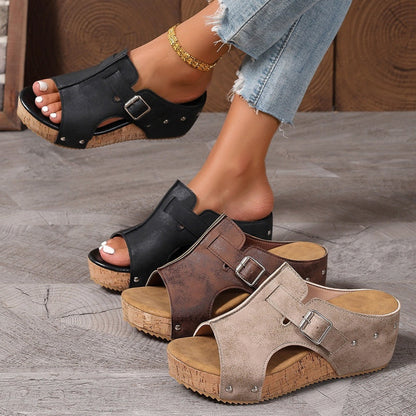 💐60% DE RÉDUCTION ! Sandales Compensées Été – Légèreté & Style pour Vos Journées Ensoleillées ☀️🌸【Prix Exceptionnel】