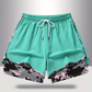 💐50% DE RÉDUCTION ! Short 2 en 1 Sport pour Femme – Tissu Respirant & Doublure Camouflage 🏃‍♀️💨【Offre Limitée】
