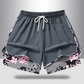 💐50% DE RÉDUCTION ! Short 2 en 1 Sport pour Femme – Tissu Respirant & Doublure Camouflage 🏃‍♀️💨【Offre Limitée】