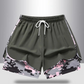 💐50% DE RÉDUCTION ! Short 2 en 1 Sport pour Femme – Tissu Respirant & Doublure Camouflage 🏃‍♀️💨【Offre Limitée】