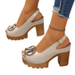 👠 50% DE RÉDUCTION ! Sandales à Boucle Chic – Talons Stables & Look Raffiné ✨💖【Prix Exceptionnel】
