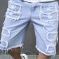 🔥Offre spéciale 2026 : 50 % de réduction !🔥 Short en jean déchiré pour homme avec détails effilochés
