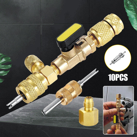 💐50% DE RÉDUCTION ! Outil de Retrait de Noyau de Valve AC – Double Ports SAE 1/4" & 5/16" 🔧🧩【Stock Limité】