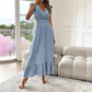 💐60% DE RÉDUCTION ! Robe Longue Volants & Fluide – Romantique & Aérienne 🦋🌺【Offre Limitée】