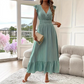 💐60% DE RÉDUCTION ! Robe Longue Volants & Fluide – Romantique & Aérienne 🦋🌺【Offre Limitée】