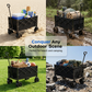 🛒💪OFFRE LIMITÉE 50% DE RÉDUCTION! 📦 Chariot pliable de transport extérieur – Cadre acier & capacité 130L – Transportez facilement de lourdes charges.