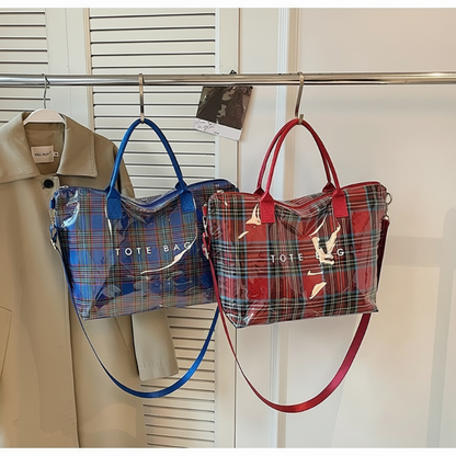 💐50% DE RÉDUCTION ! Sac Fourre-Tout à Carreaux – Style Rétro & Tendance 💅✨【Offre Limitée】