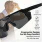 🕶️ PROMO -50% EN CE MOMENT ! 🔥 Lunettes Sport UV400 Unisexe – Verres Miroir Anti-Éblouissement, Monture TR Légère, Vision Panoramique & Protection Latérale · 8 Couleurs ✨