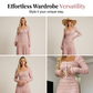 💐60% DE RÉDUCTION ! Robe Longue à Volants – Corsage Froncé & Encolure Carrée 🌺💎【Édition Limitée】
