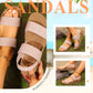 👡 60% DE RÉDUCTION! 🔥 Sandales Décontractées Antidérapantes pour Femme avec Larges Bandes Élastiques – Confortables, Semelle Amortie & Parfaites Pour Les Journées Ensoleillées ☀️