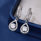 💎 50% DE RÉDUCTION! Boucles d'Oreilles Créoles Larme – Zirconiums Étincelants, Sertissage Pavé & Finition Or/Argent 💍