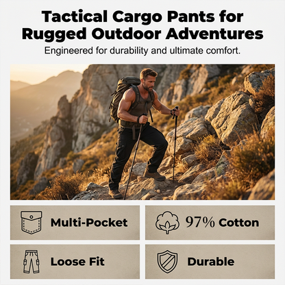 💐 50% DE RÉDUCTION ! Pantalon Cargo Tactique – Multi-Poches pratiques pour tous vos outils 🧰🔧【Offre Limitée】