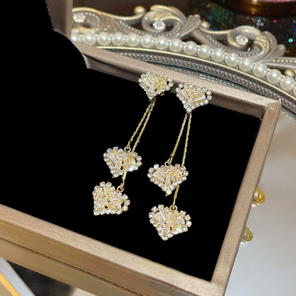 💐50% DE RÉDUCTION ! Boucles d‘oreilles cœur romantique – Cadeau idéal pour la Saint-Valentin 💖🎁【Offre Limitée】