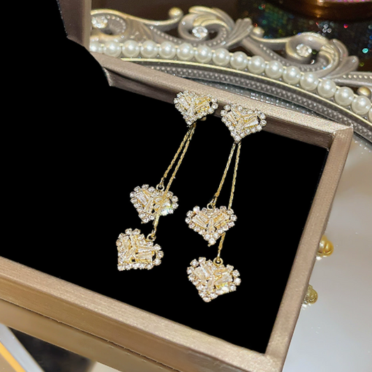 💐50% DE RÉDUCTION ! Boucles d‘oreilles cœur romantique – Cadeau idéal pour la Saint-Valentin 💖🎁【Offre Limitée】