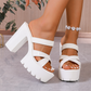 👠 PROMO LIMITÉE 60% DE RÉDUCTION ! 💃 Sandales à Plateforme – Talon Bloc, Semelle Crantée & Bride Croisée ✨