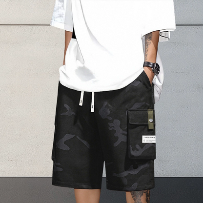 💐60% DE RÉDUCTION ! Shorts Camo Cargo avec Cordon de Taille – 6 Poches Pratiques 🩳🎒【Offre Limitée】