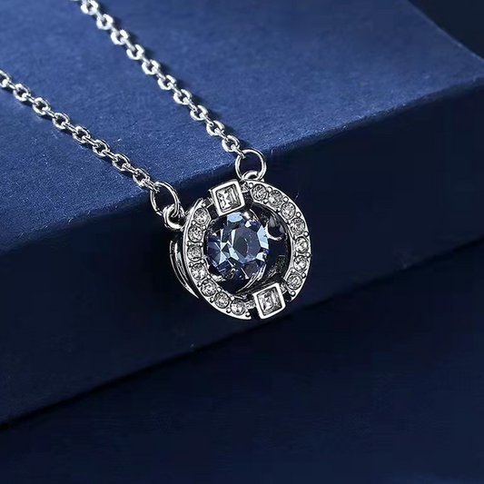 💐50% DE RÉDUCTION ! Collier Danse en Strass – Anti-Transpiration, Pierre Mobile & Halo Cristaux 💧💎【Offre Limitée】