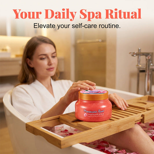 💐50% DE RÉDUCTION ! Gommage & Lait Corporel 2-en-1 – Peau Douce et Hydratée ✨🧴【Offre Limitée】